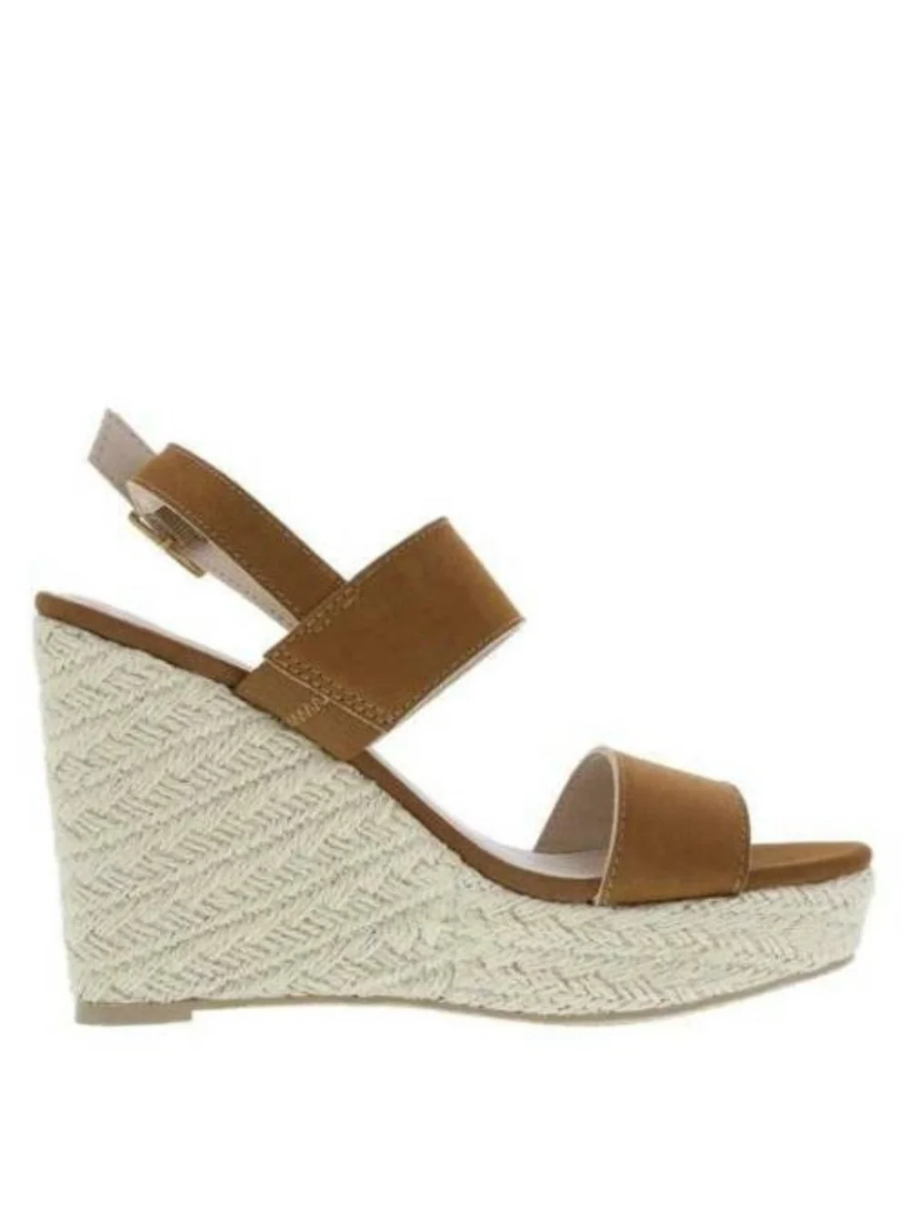 Womens Espadrille Wedge Sandals 12 Montego Bay Brown Whimsy Platform Fx Leather